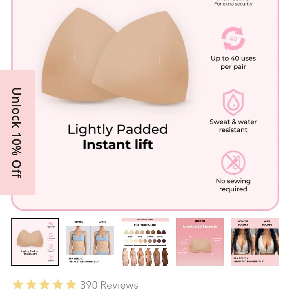 Boomba Invisible Lift Inserts